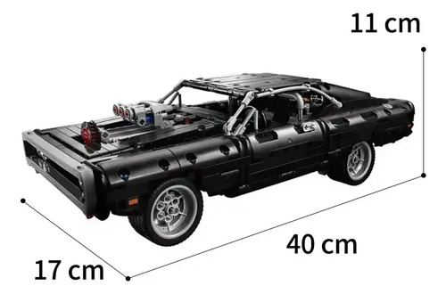Blocos De Montar Dodge Charger Rt 1077 Peças Esc. 1:14 - Imagem 3