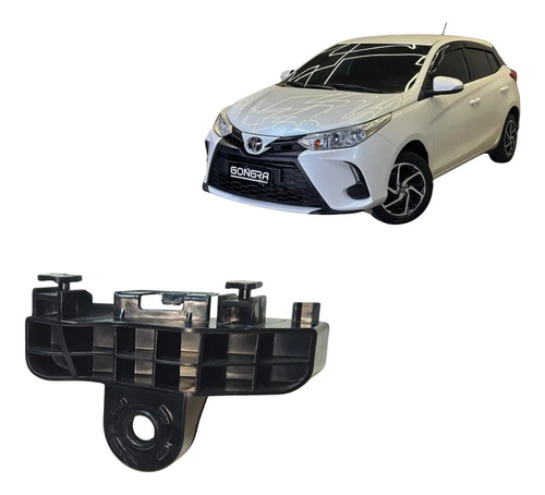 Guia Parachoque Traseiro Direito Yaris 2018/2024 Ba. Vx.