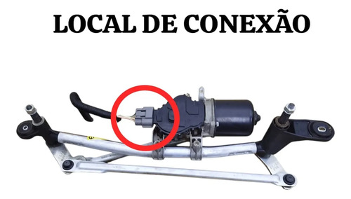 Plug Conector Motor Limpador Parabrisa Fiat Strada 2022 - Imagem 2