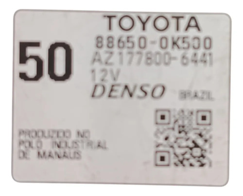Módulo Ar Condicionado Hilux Sw4 2016 A 2023  88650-0k500 - Imagem 2