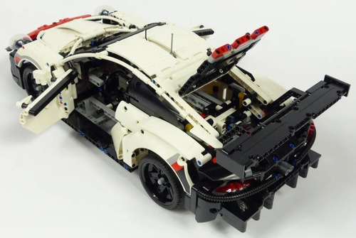 Blocos De Montar Technic 42096 1580 Peças Em Caixa Porsche 911 Rsr - Imagem 7