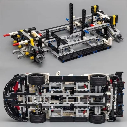 Blocos De Montar Technic 42096 1580 Peças Em Caixa Porsche 911 Rsr - Imagem 9