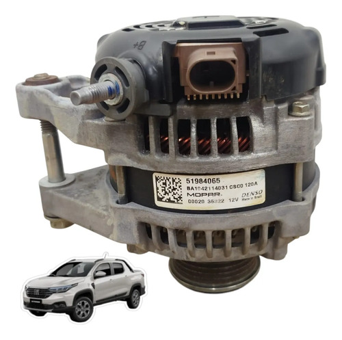 Alternador Fiat Mobi Argo Strada Denso Mopar 120a 51984065