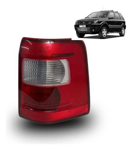 Lanterna Ecospot Lado Direito 2003 A 2007 Direito/passageiro Vermelho Com Branco (lanterna Traseira Cristal/placa) - Imagem 1