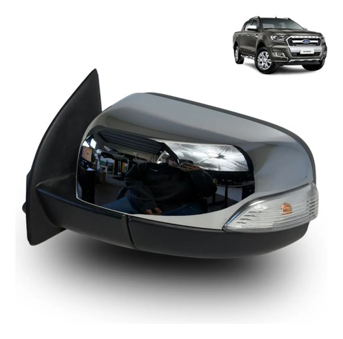 Retrovisor Ford Ranger 16/23 Esq Original - Eb3z17683dax - Imagem 1