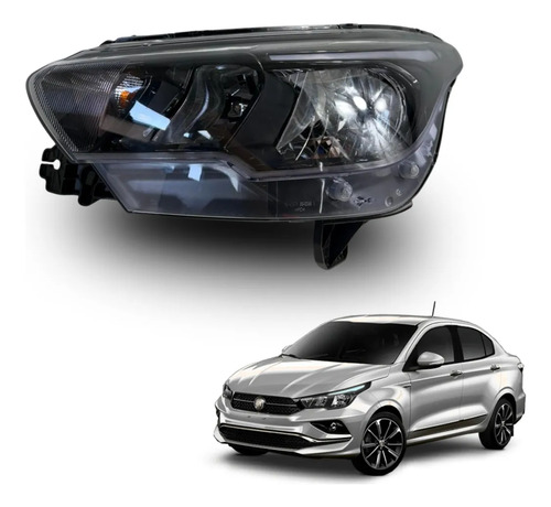 Farol Dianteiro Esquerdo C/led Fiat Cronos 2021 Tyc - Imagem 1