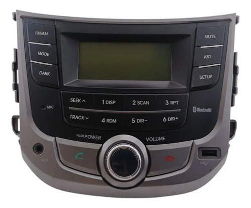 Radio Multimidia Hyundai Hb20 2015 Original Preto - Imagem 1