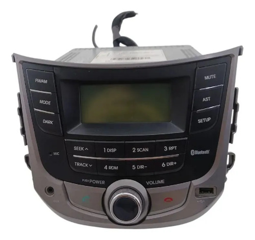 Radio Multimidia Hyundai Hb20 2015 Original Preto - Imagem 2