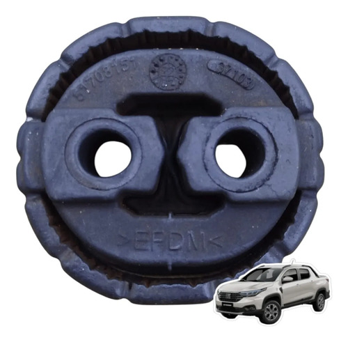 Borracha Coxim Do Escape Fiat Uno Mobi Strada Argo Cronos