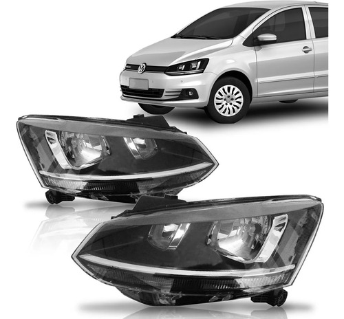 Farol Fox 15/19 Máscara Negra Direito - Imagem 2