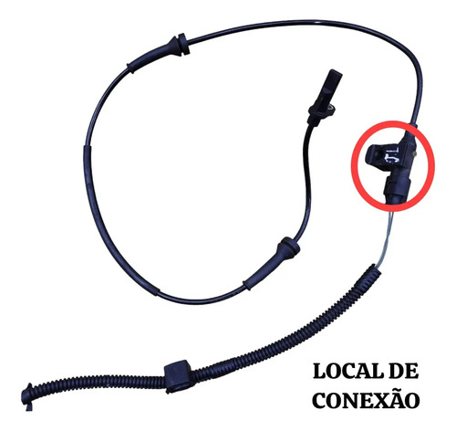 Plug Conector Sensor Abs Traseiro Fiat Strada 2021 - 2026 - Imagem 2
