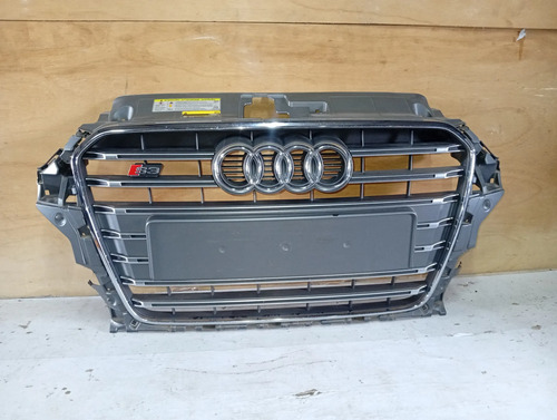 Grade Para-choque Audi S3 2013 A 2015 Prata Original Prateado Brilhante - Imagem 2