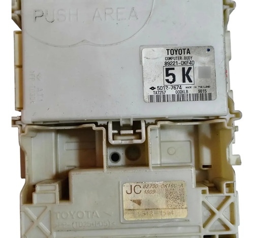 Caixa Fusivel Interna Toyota Hilux 2016-2022 892210kf40 - Imagem 5