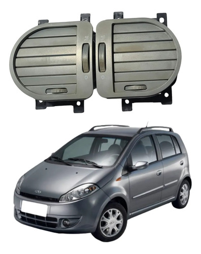 Par Difusor Saída Ar Central Chery Face 2009 2015 S125305120