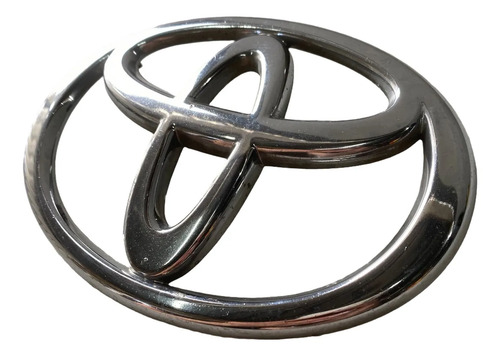 Emblema Grade Dianteira Toyota Hilux 2006 2015 Original Prateado - Imagem 3