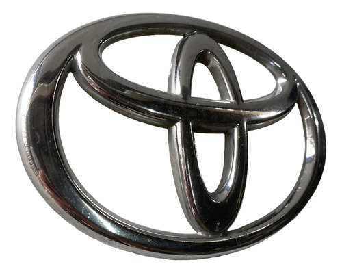 Emblema Grade Dianteira Toyota Hilux 2006 2015 Original Prateado - Imagem 4