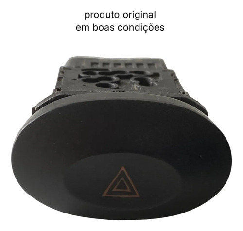 Botão Pisca Alerta Chery Qq 2011 2015 Original Preto - Imagem 2