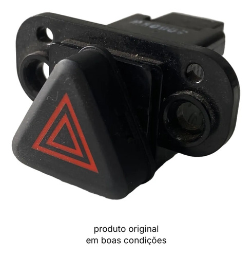 Botão Pisca Alerta Cobalt Spin Cruze 2013 3017 Original Preto - Imagem 2