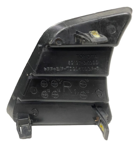 Moldura Parachoque Dianteiro Direito Hilux 2012 2025 Oem Preto Direito - Imagem 7