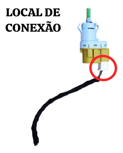 Plug Conector Sensor Pedal Freio Jeep Compass 2022 - 2026 - Imagem 2