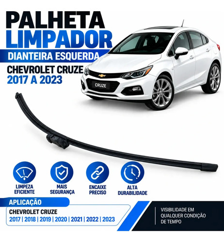 Palheta Limpador Esquerdo Gm Cruze Ltz 2018 - Imagem 4