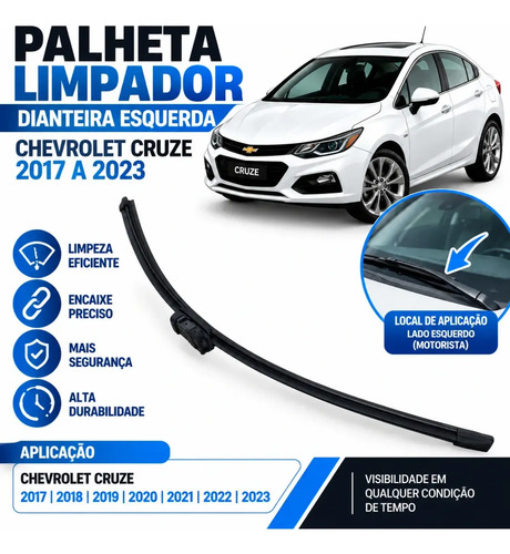 Palheta Limpador Esquerdo Gm Cruze Ltz 2018 - Imagem 6