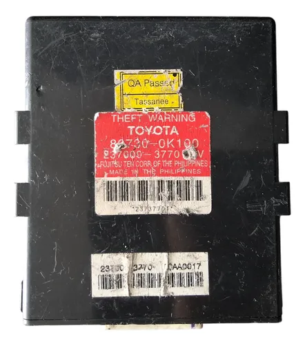 Modulo Central Alarme Hilux Sw4 2005-2015 89730-0k100 Orig