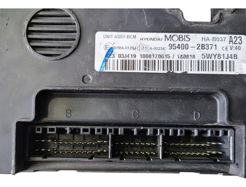 Modulo Bcm Kia Hyundai Codigo 95400-2b371 Original - Imagem 2