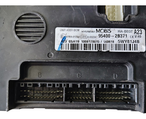 Modulo Bcm Kia Hyundai Codigo 95400-2b371 Original - Imagem 3