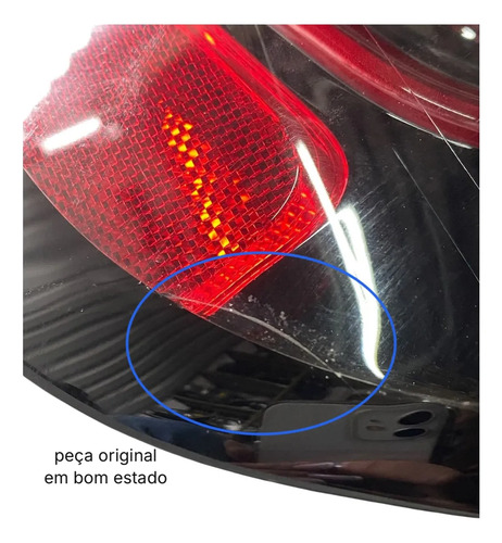 Lanterna Traseira Esquerda Jeep Compass Com Led 2022 2024 Esquerdo/motorista Vermelho - Imagem 2