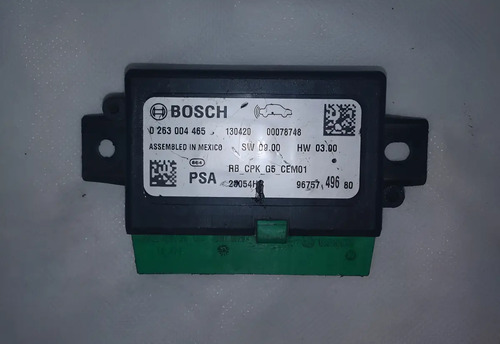 Módulo Sensor  Estacionamento Peugeot 208 2013/2018 Preto