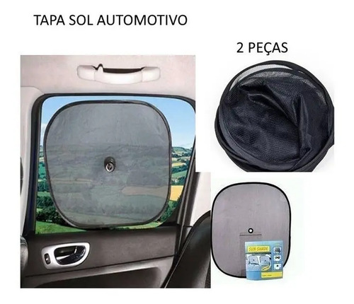 Protetor Solar Carro Proteção Uv - Tela Dobra Fácil Desmonta - Imagem 3