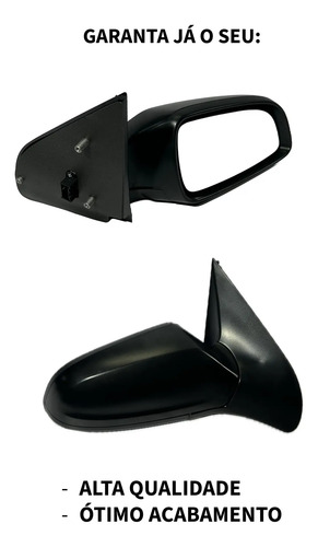 Retrovisor Externo Vectra 2006/2009 Elétrico Capa Preta Ld - Imagem 2