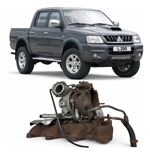 Turbina Mitsubishi L200 2.5 2004 2005 2006 /12 090519086 - Imagem 3