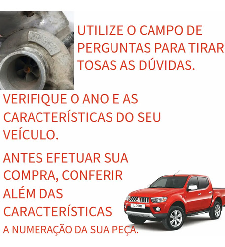 Turbina Mitsubishi L200 2.5 2004 2005 2006 /12 090519086 - Imagem 9
