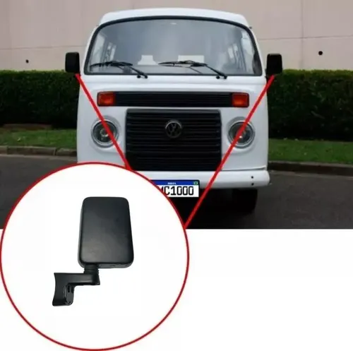 Retrovisor Fixo Kombi Clipper 1997/2014 Ld Base De Ferro - Imagem 5