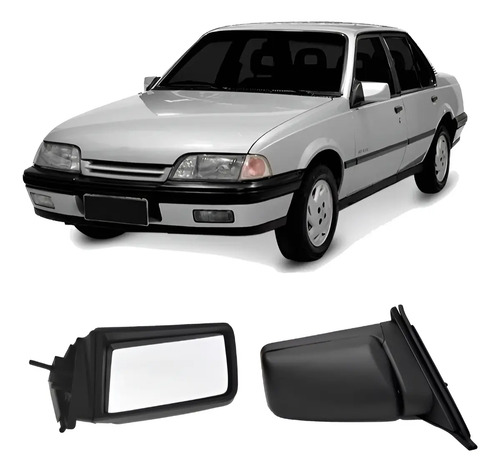 Retrovisor Monza 1991/1993 2/4 Portas Manual Com Controle Ld