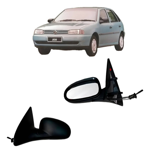 Retrovisor Gol Parati 1995/1999 2 Portas Man Com Controle Le - Imagem 1