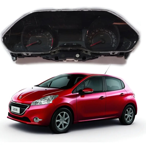 Painel De Instrumentos Peugeot 208 2015 A 2020 Original Preto