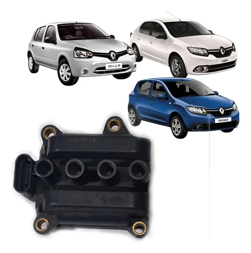 Bobina Ignição Renault Sandero Clio 2013/2014 Usado