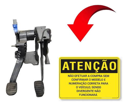 Pedaleira Freio Embreagem Renault Duster 2011/2015 - Imagem 3