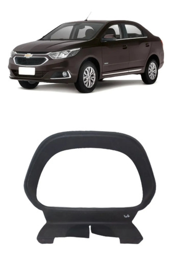 Moldura Painel Instrumento Chevrolet Cobalt 2012/2019 Cinza-escuro