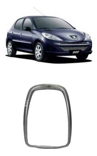 Moldura Aplique Central Painel Peugeot 207 2009/2014