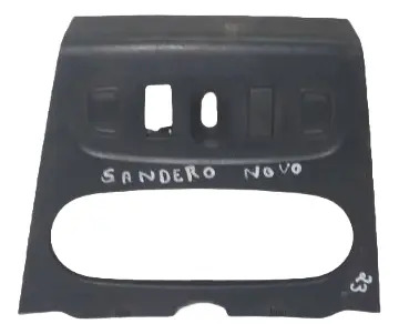 Moldura Central Comando Ar Renault Sandero Logan 2015/2019 - Imagem 7