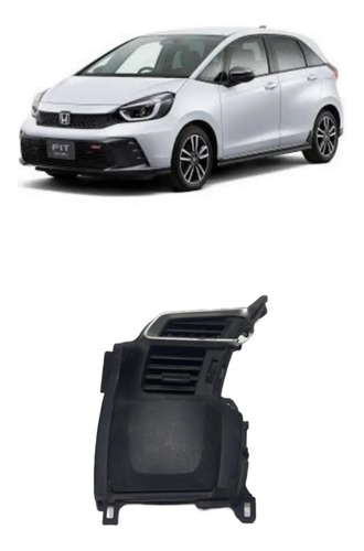 Moldura Difusor Porta Copo Lado Esquerdo Honda Fit 2015/2020 Preto
