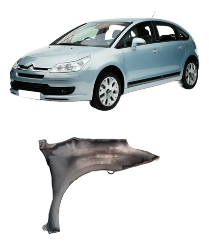 Paralama Lateral  Citroen C4 Pallas 2008/2013 Lado Esquerdo - Imagem 2