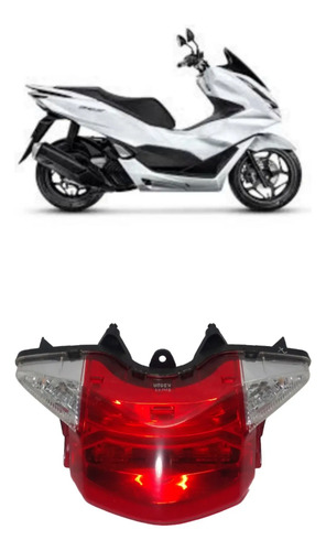 Lanterna Traseira Honda Pcx 150 2017/2018 Com Avaria (usado) Ambos Lados Vermelho
