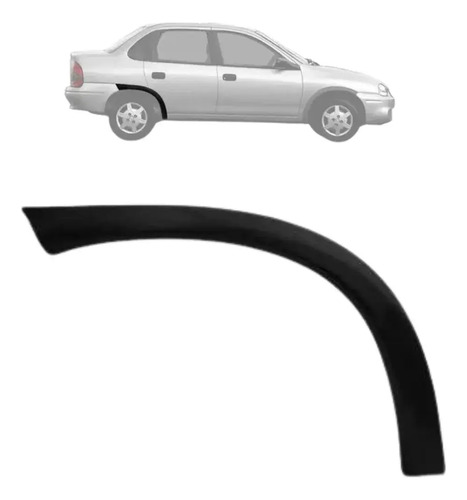 Moldura Paralama Corsa Sedan Classic Wind Super 1996/2010 - Imagem 2