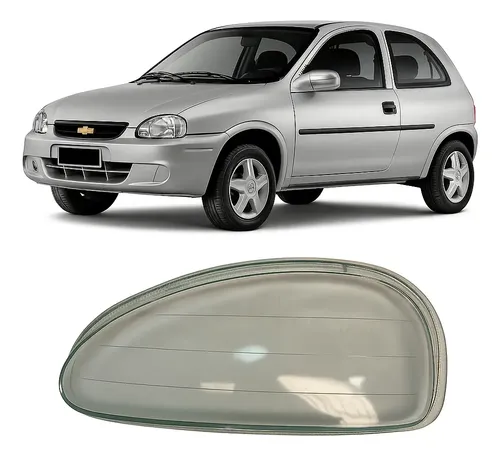 Lente Farol Corsa 2000/2009 Lisa Vidro Lado Esquerdo