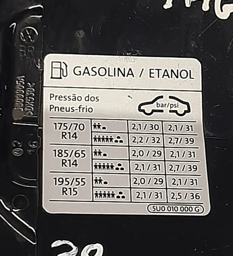 Portinhola Tampa Tanque Combustível Gol G7  Eletr 2016/2018 2016 - Imagem 2